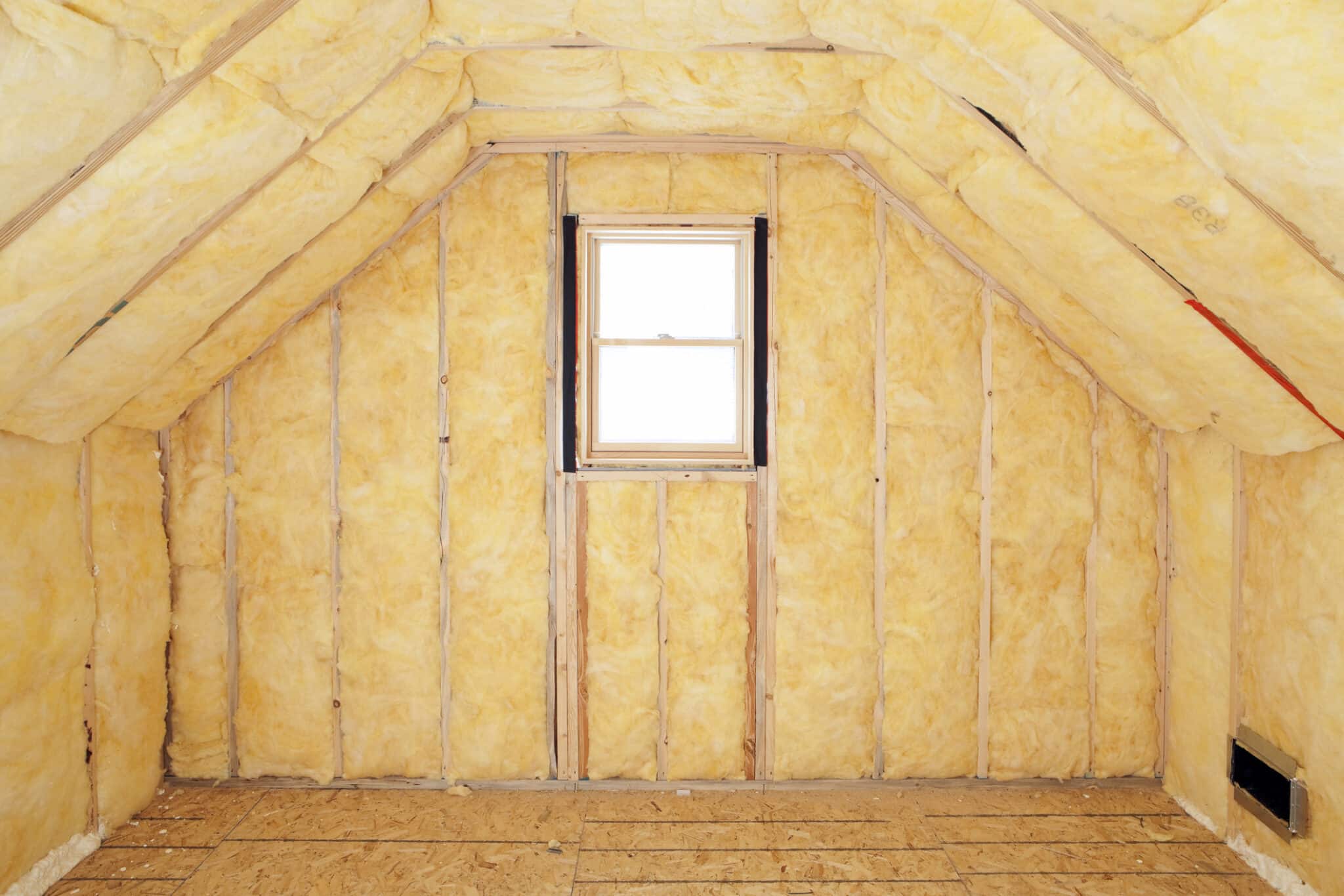 Attic Room Insulation, Frame and Window